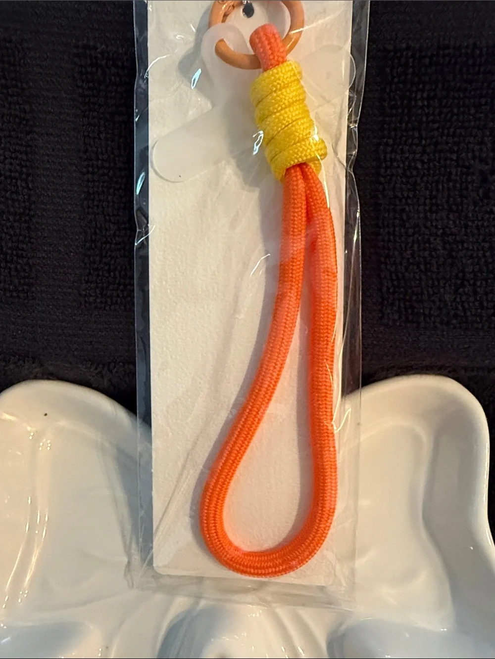 Orange & Yellow Rope Loop Key Holder